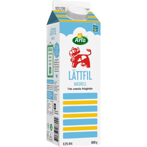 Lättfil Natuell 0,5% 1000g Arla Ko®