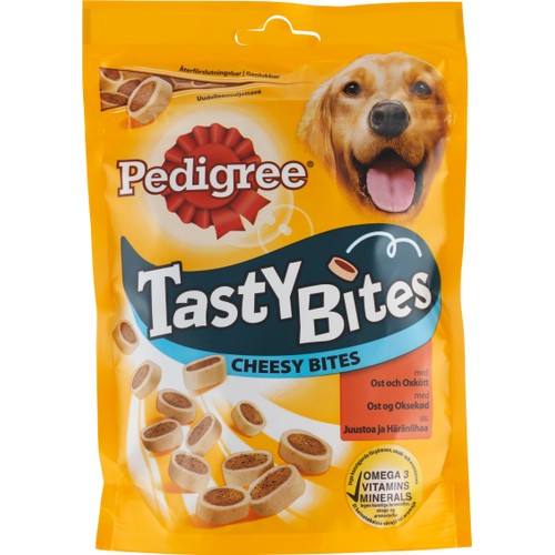 Hundgodis Tasty Bites Ost & oxkött 140g Pedigree