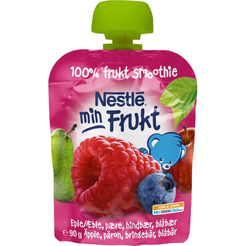 Min frukt Smoothie Hallon blåbär Från 6m 90g Nestle