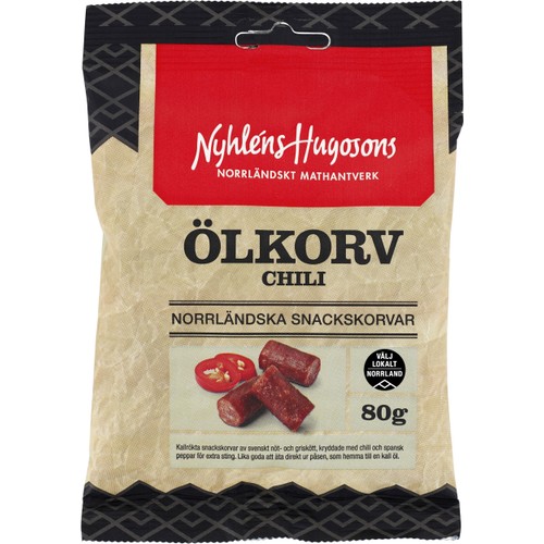 Ölkorv Chili 80g Nyhléns Hugosons