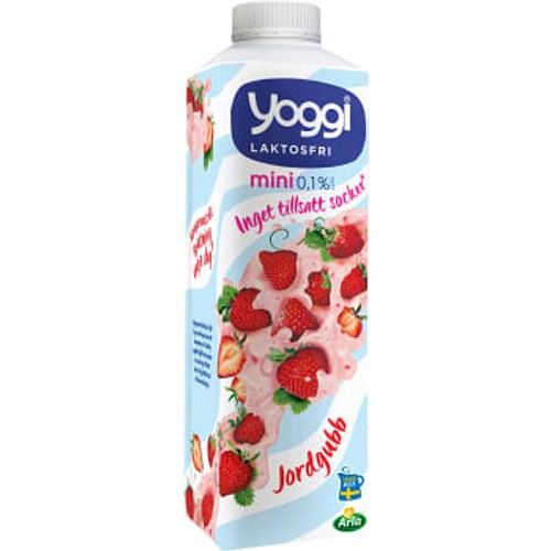 Yoghurt Mini Jordgubb Laktosfri 1000g Yoggi