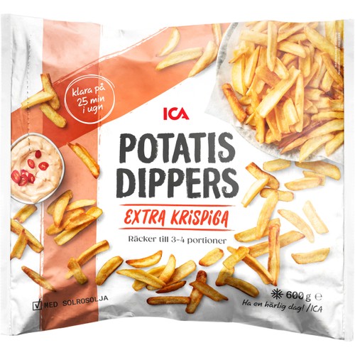 Krispiga potatisdippers 600g ICA