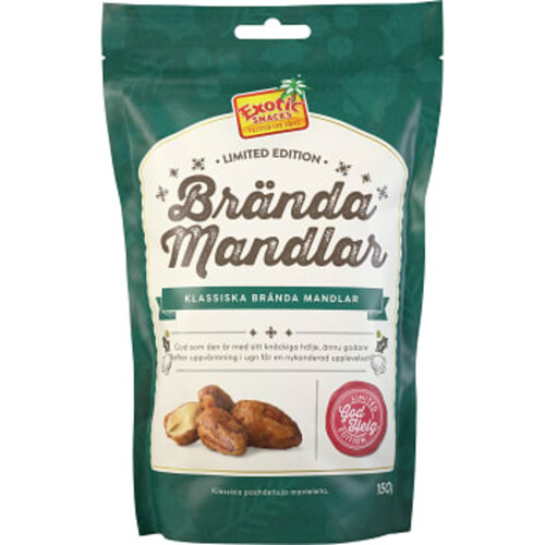 Brända Mandlar 150g Exotic Snacks