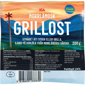 Grillost Norrländsk 24% 200g ICA