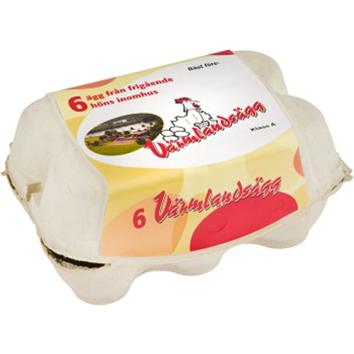 Ägg frigående 6-p Värmlandsägg