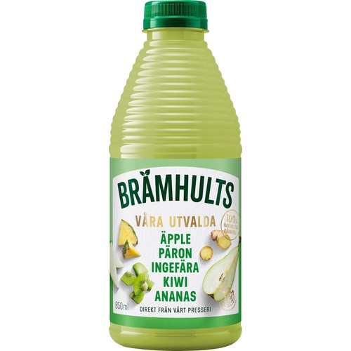 Juice Våra Utvalda Äpple Päron Ingefära 850ml Brämhults