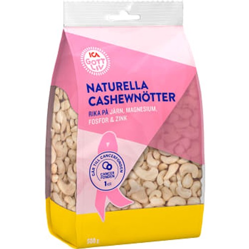 Cashewnötter 500g ICA Gott Liv