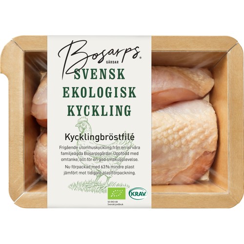 Kycklingbröstfilé Färsk Ekologisk ca 475g KRAV Bosarp