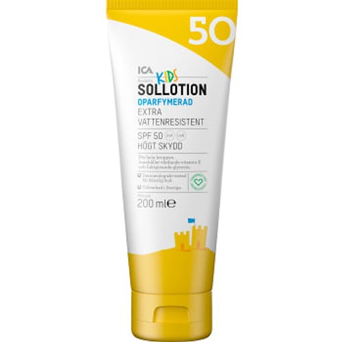 Sollotion Barn Oparfymerad SPF 50 200ml ICA Hjärtat