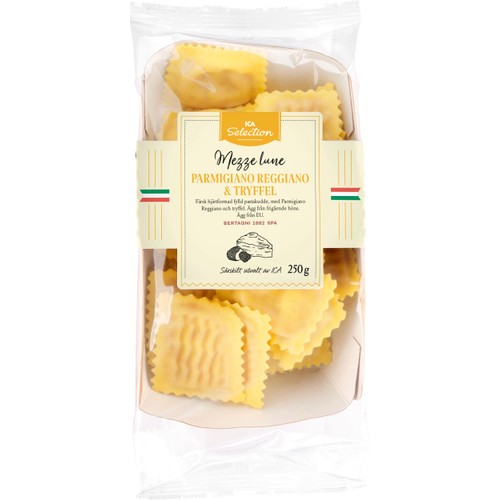 Pasta Mezzeluna Parmesan och Tryffel Färsk 250g ICA Selection