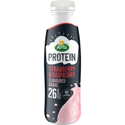 Proteinshake Jordgubb & Hallonsmak Laktosfri 500g Arla®