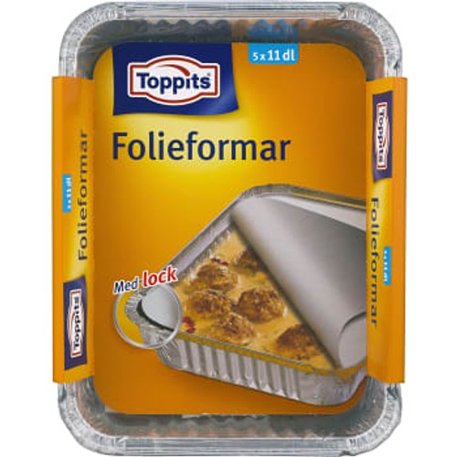 Folieformar med lock 11dl 5-p Toppits