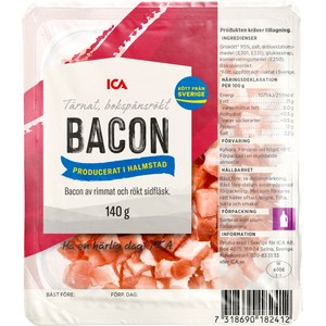 Bacon Tärnad 140g ICA