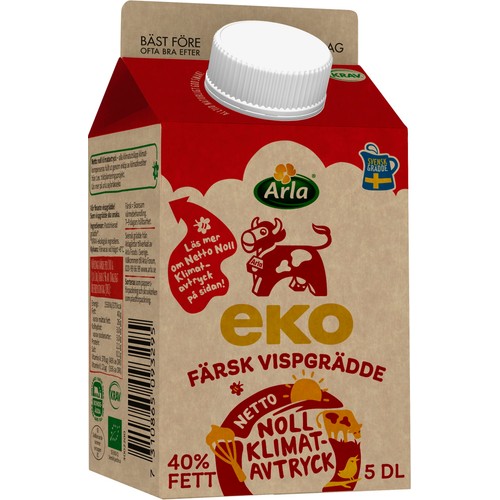 Vispgrädde 40% 5dl KRAV Arla Ko