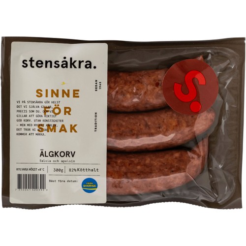 Älgkorv 82% Kötthalt 300g Stensåkra