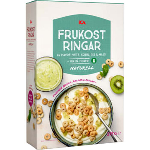 Flingor Frukostringar 375g ICA