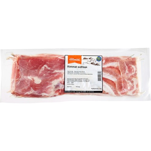 Rimmat sidfläsk ca 800g Allmans