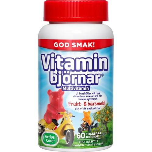 Vitamin Björnar Kosttillskott 60-p Active Care