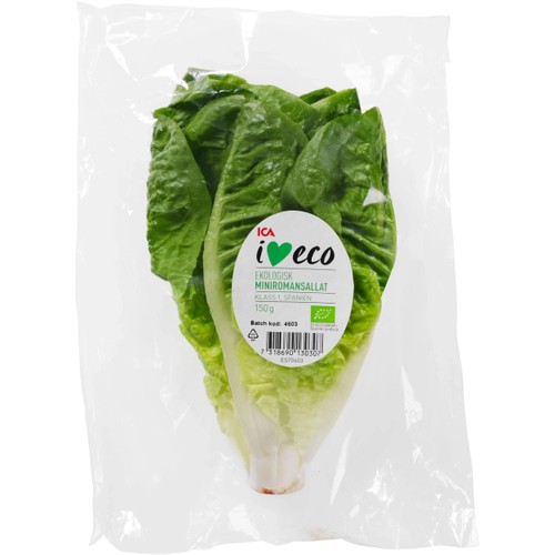 Miniromansallat Ekologisk 150g Klass 1 ICA I love