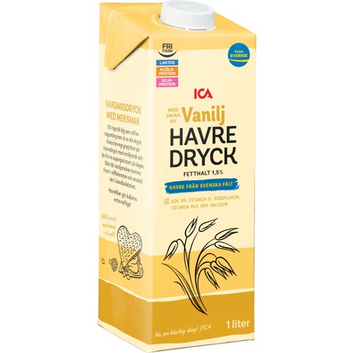 Havredryck vanilj 1l ICA