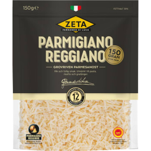 Parmesan Grovriven 150g Parmigiano Reggiano