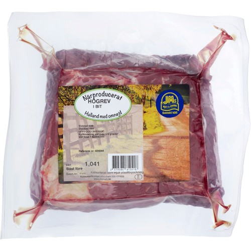 Högrev i bit ca 1kg JMs Kött & Chark