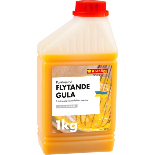 Äggula Flytande Gula Pastöriserad 1kg Kronägg