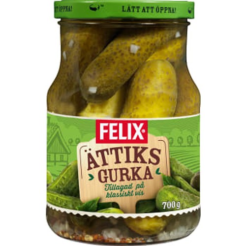 Ättiksgurka Hel 700g Felix