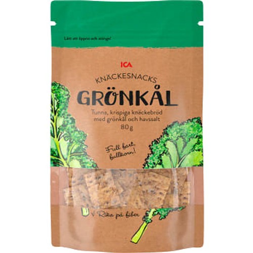Knäckesnacks Grönkål 80g ICA
