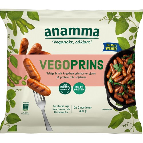 Vegoprins Glutenfri Fryst 300g Anamma