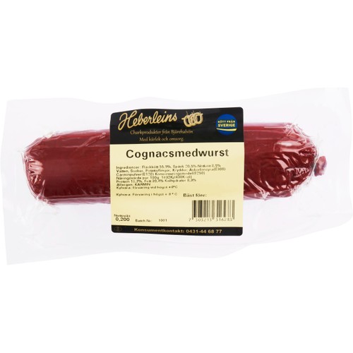 Cognacsmedwurst 200g Heberleins