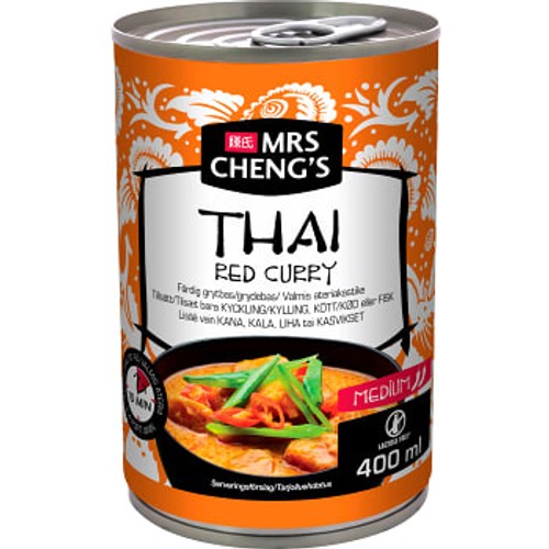 Grytbas Thai red curry Het 400ml Mrs Chengs