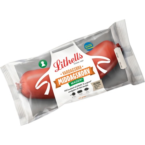 Middagskorv Vardagsbra Mager 500g Lithells