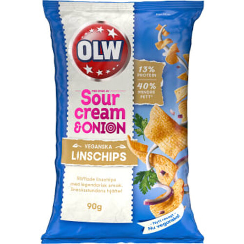 Linschips Sourcream & Onion 90g Olw