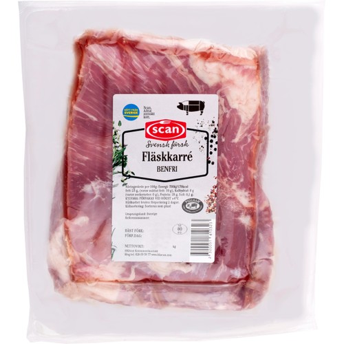 Fläskkarré Färsk benfri ca 1,1kg Scan