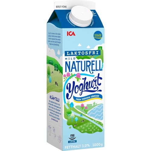 Yoghurt Naturell Laktosfri 3% 1l ICA