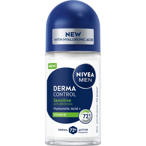Deodorant Roll On Derma Control Sensitive 50ml Nivea Men