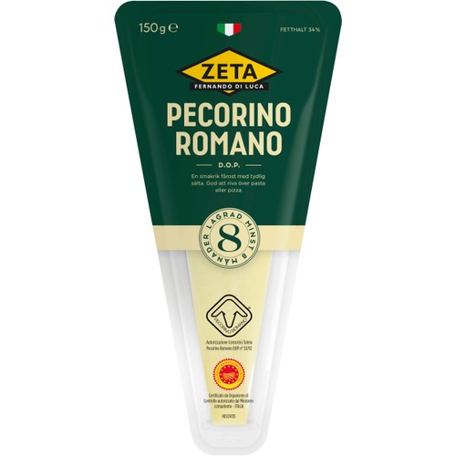 Pecorino-ost Pecorino Roma 8 mån 150 g Zeta