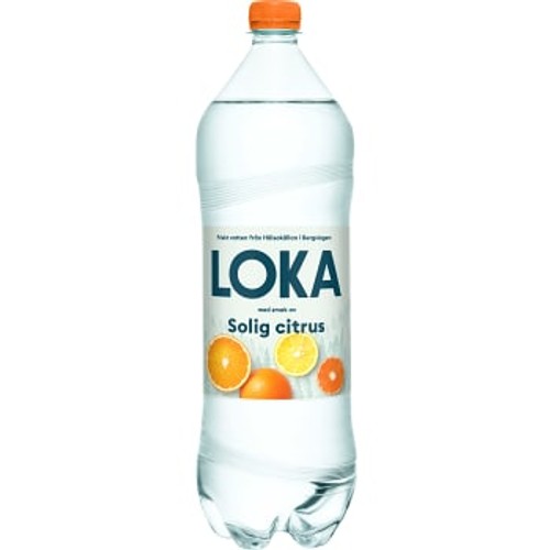 Vatten Kolsyrad Solig Citrus 1,5l Loka
