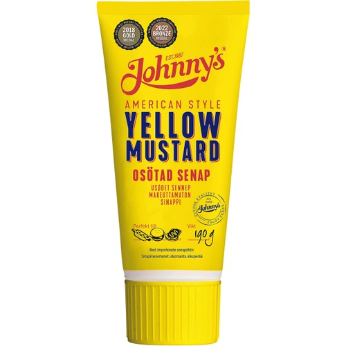 Senap Johnny's Yellow Osötad 190g Johnnys