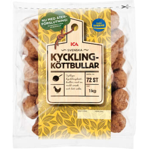 Kycklingköttbullar 1kg ICA