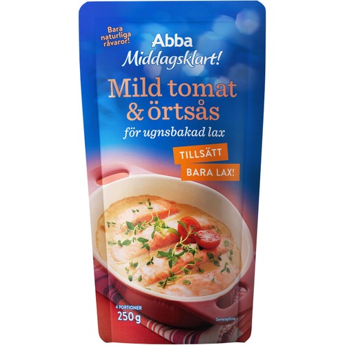 Mild tomat & örtsås för lax 250g Abba