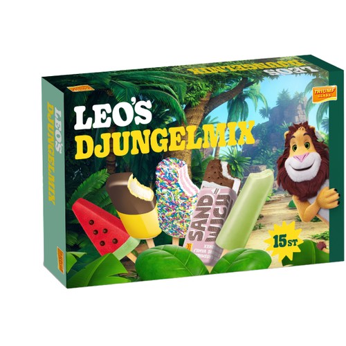 Glass Leos djungelmix 15-p Triumf Glass