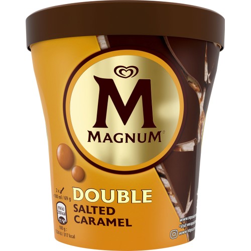 Glass Double salted caramel 440ml Magnum