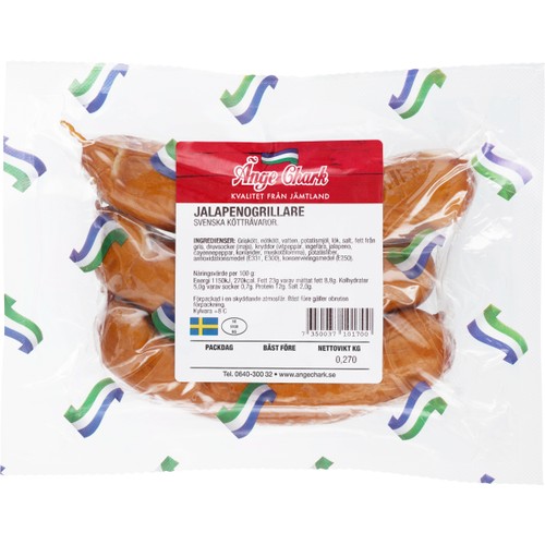 Grillkorv Jalapeno 270g Änge Chark