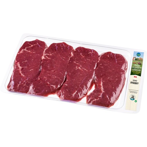 Ryggbiff Färsk Skivad ca 550g ICA