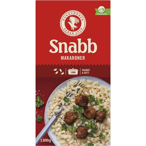 Snabbmakaroner 1300g Kungsörnen