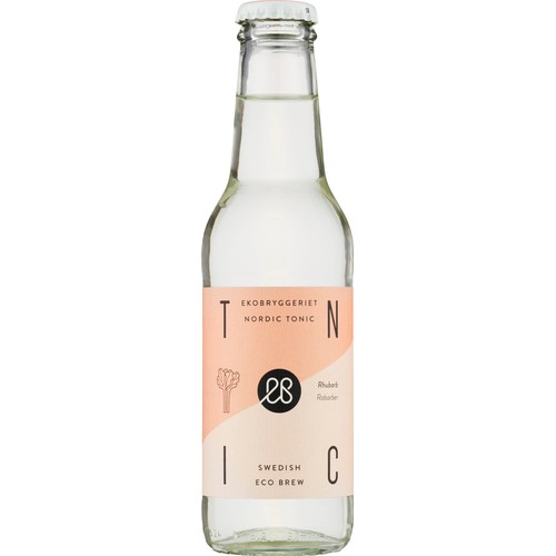 Läsk Tonic Water Rabarber Ekologisk 20cl Ekobryggeriet 