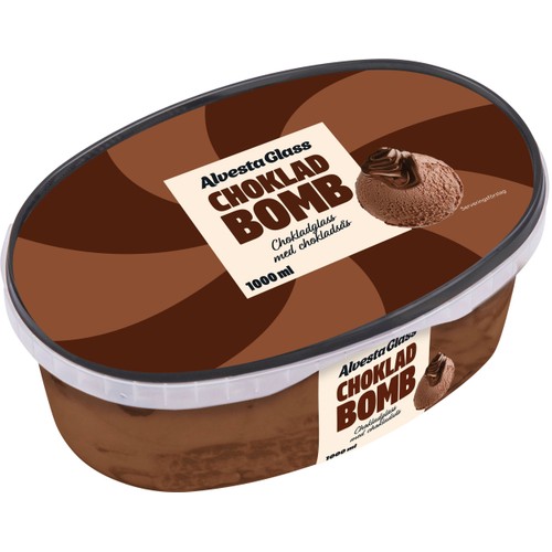 Glass Chokladbomb 1l Alvestaglass