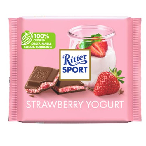 Chokladkaka Strawberry Yogurt 100g Ritter